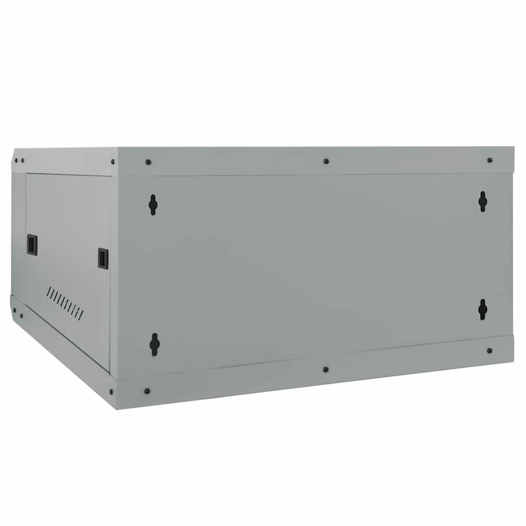 Netzwerkschrank mit Speicher Grau 60 x 45 x 28 cm Stahl