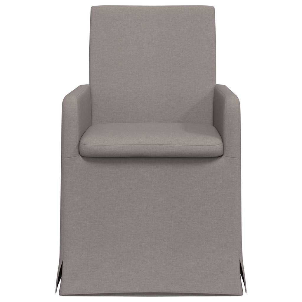 Esszimmerstühle 2 pcs Hellgrau 57 x 67 x 95 cm Stoff