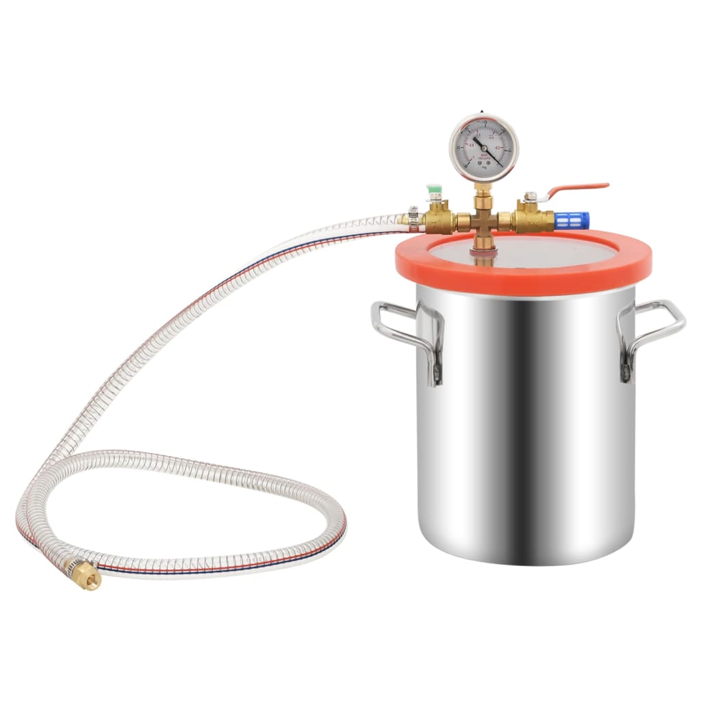 Vakuumkammer mit 2-stufiger Pumpe 7,4 L