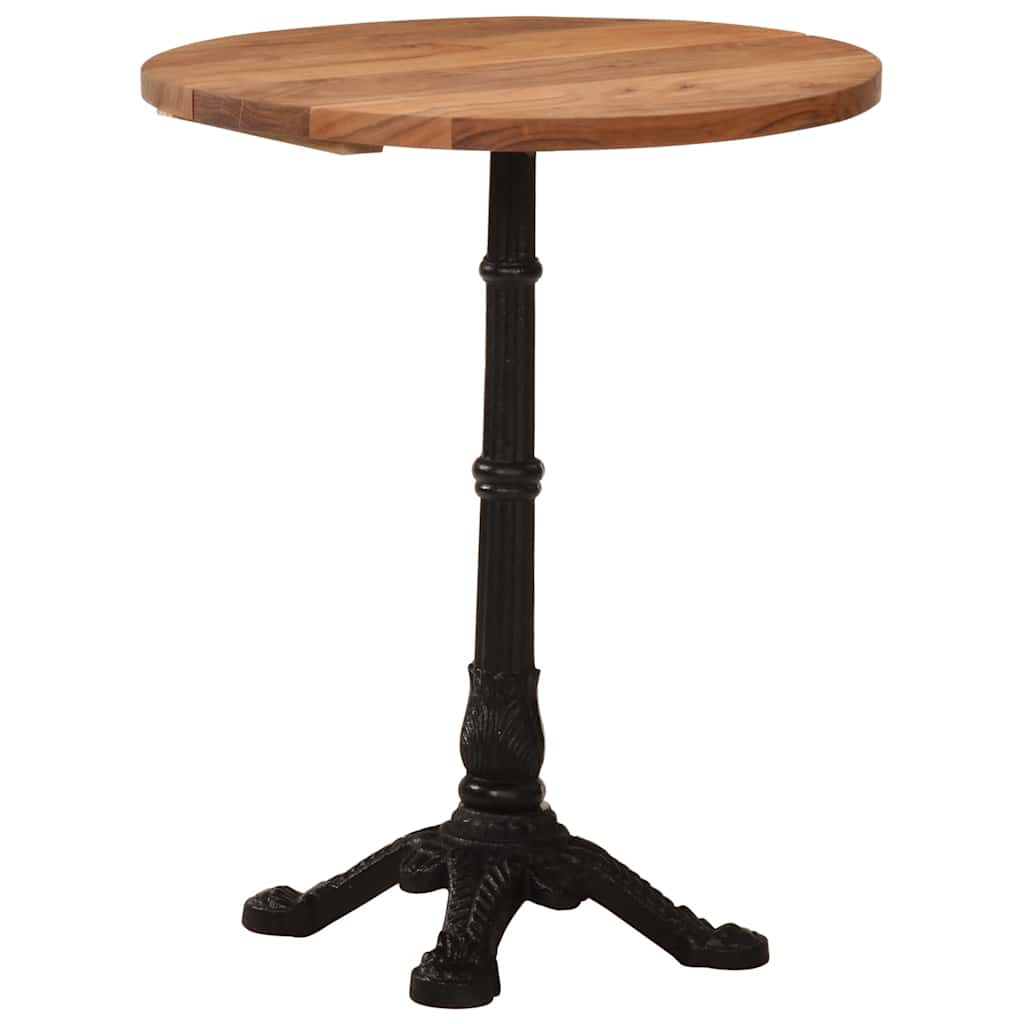 Bistrotisch 60x60x77 cm Raues Mangoholz