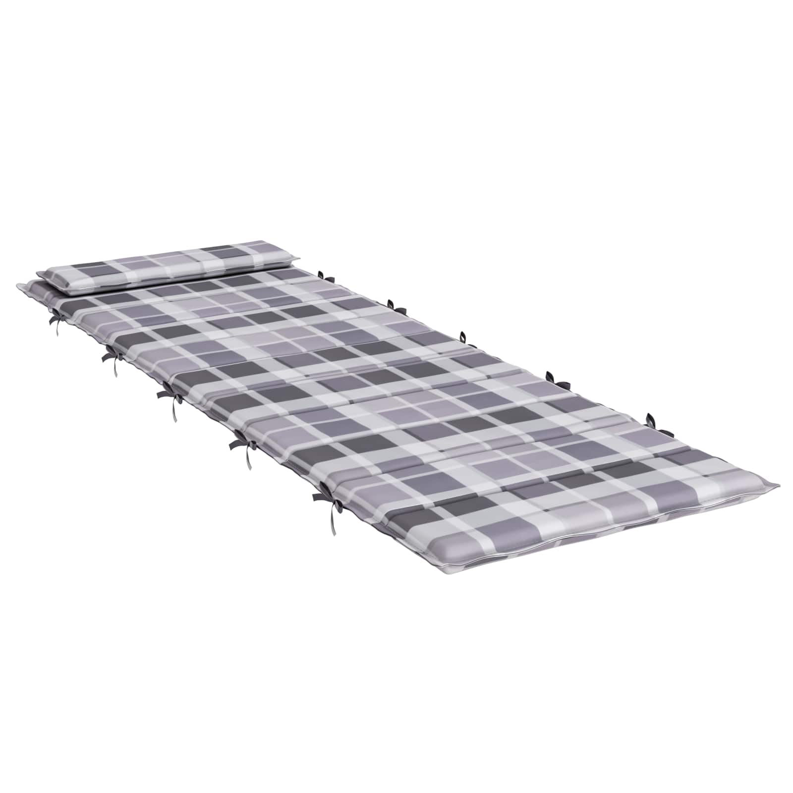 Sonnenliegen-Auflage Grau 180x60x4 cm Oxford-Gewebe