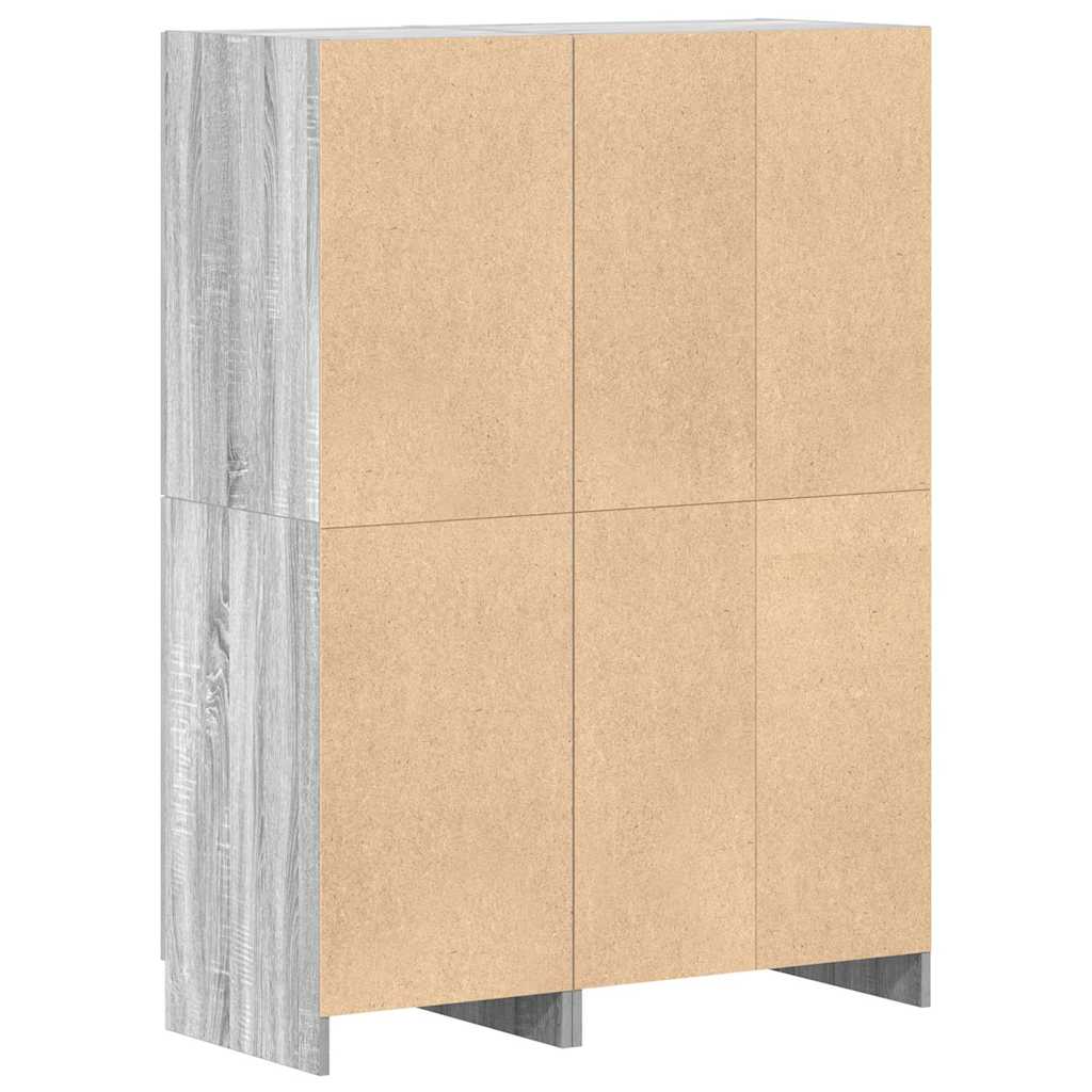 2-tlg. Küchenschrank-Set Weiß Holzwerkstoff