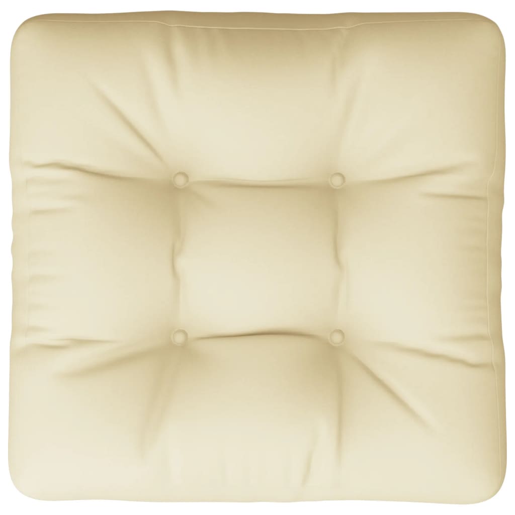 Palettenkissen 3-tlg. Taupe Stoff
