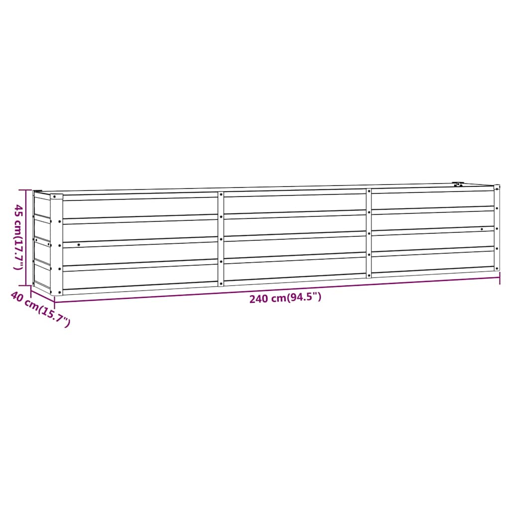 Hochbeet Rostig 100x100x77 cm Cortenstahl
