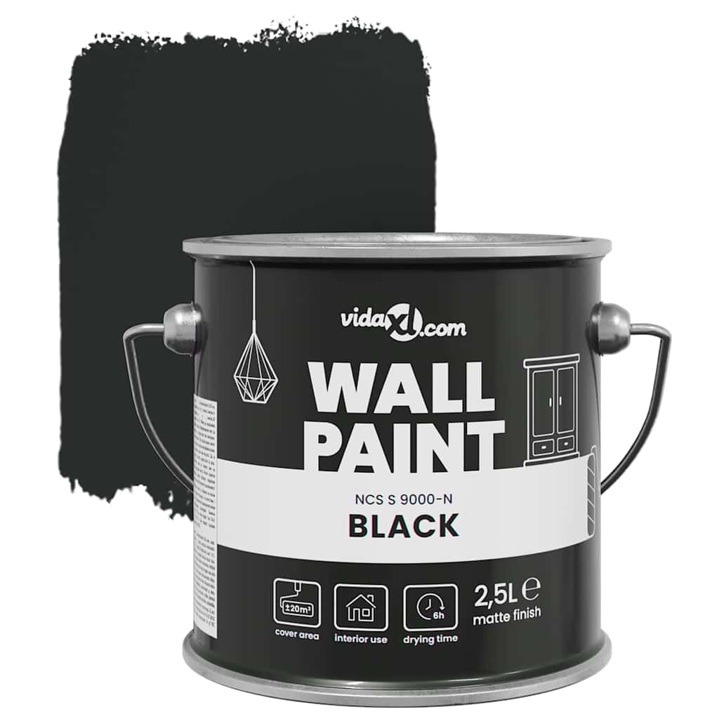 Wandfarbe Grau 2,5 L Wanddruck
