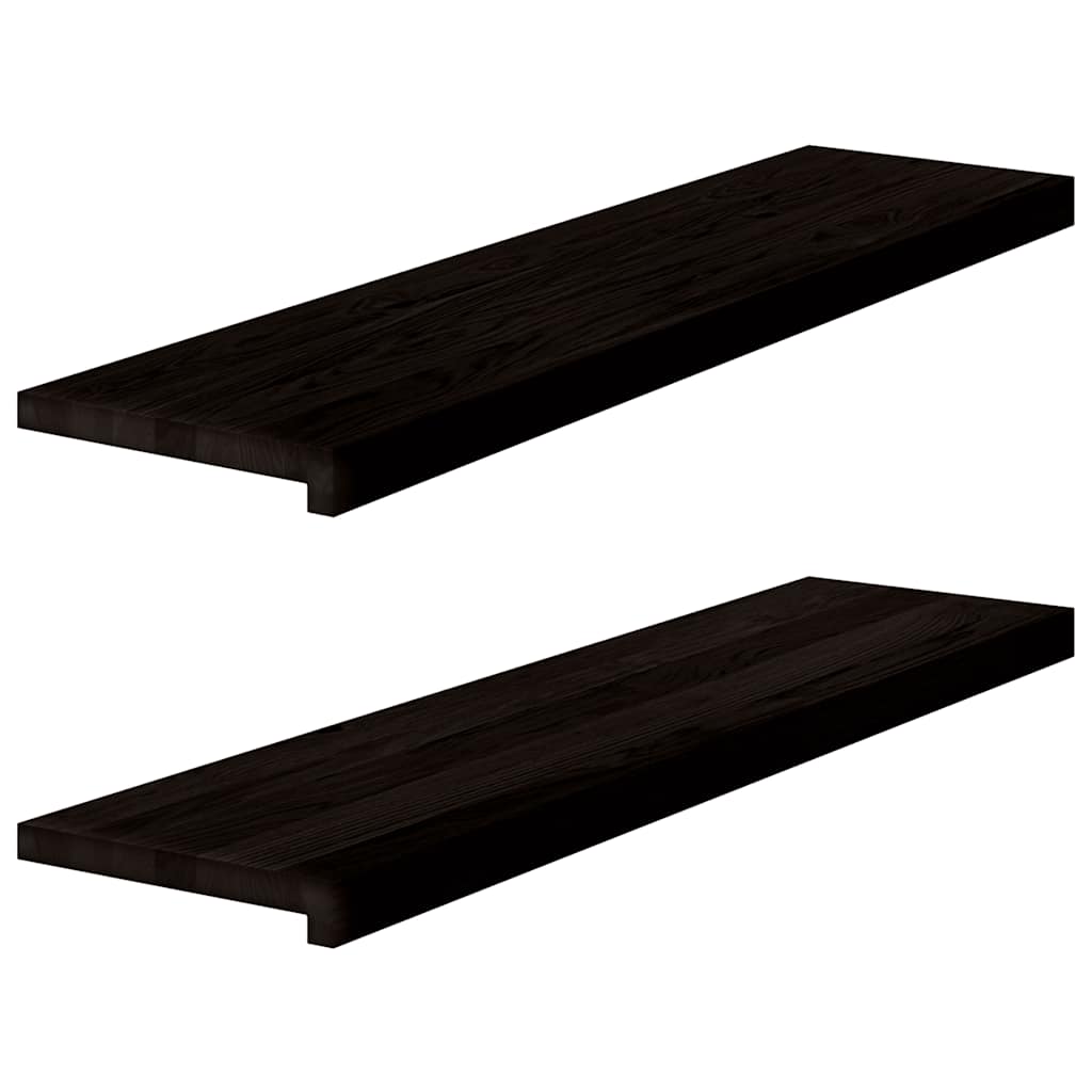 Treppenstufen 4 Stk. Unbehandelt 70x25x2 cm Massivholz Eiche