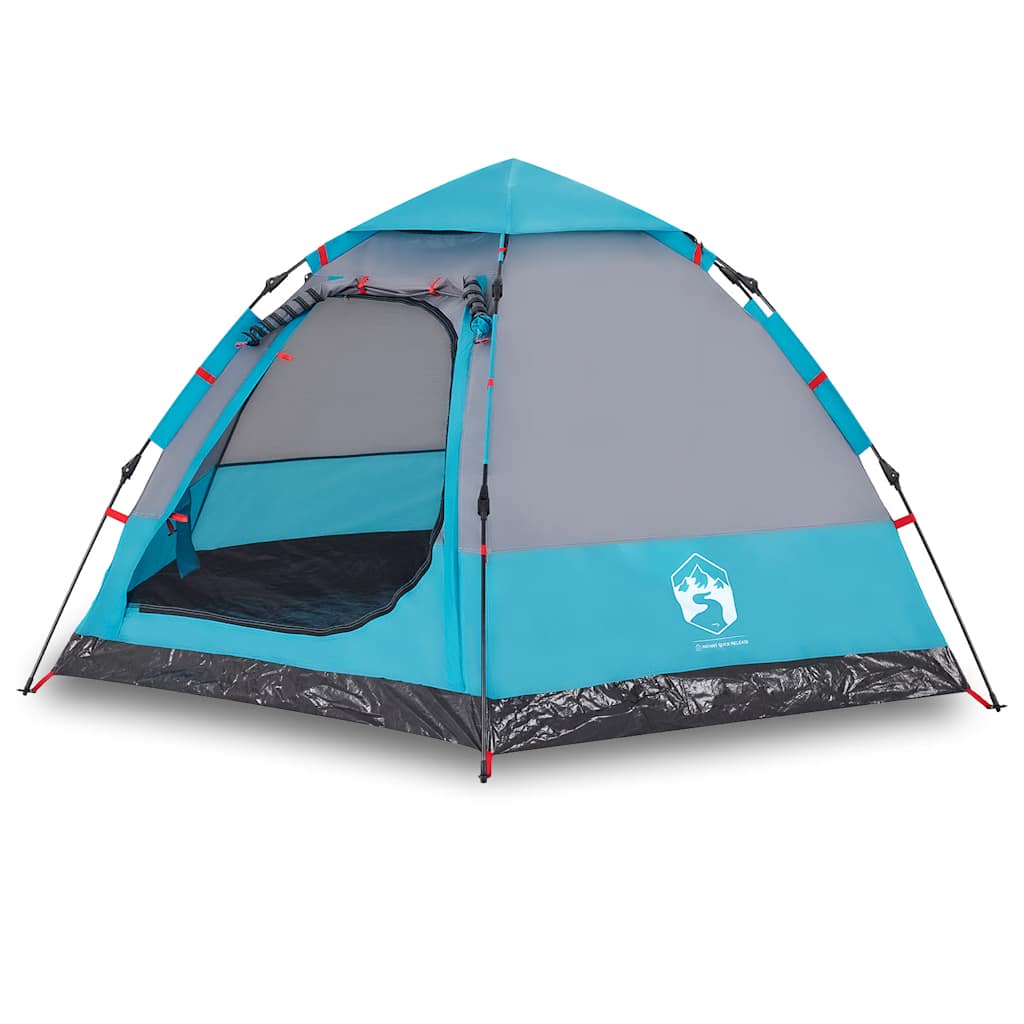 Campingzelt 4 Personen Grün Quick Release