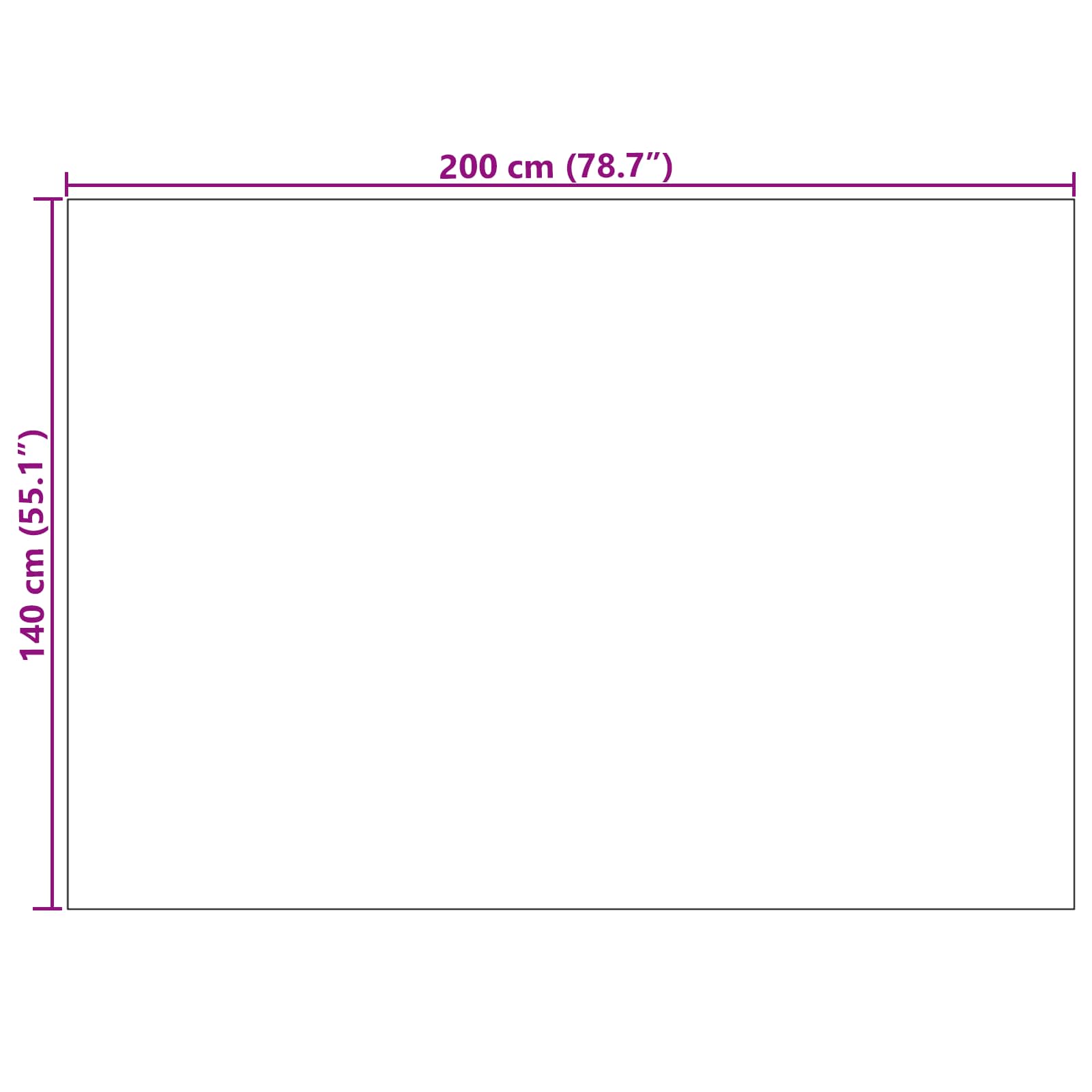 Bereichsteppiche Rechtwinklig AGIRA Natur 150 x 80 cm Polyester