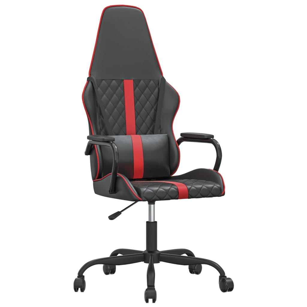 Gaming-Stuhl mit Massagefunktion Gold und Schwarz Kunstleder