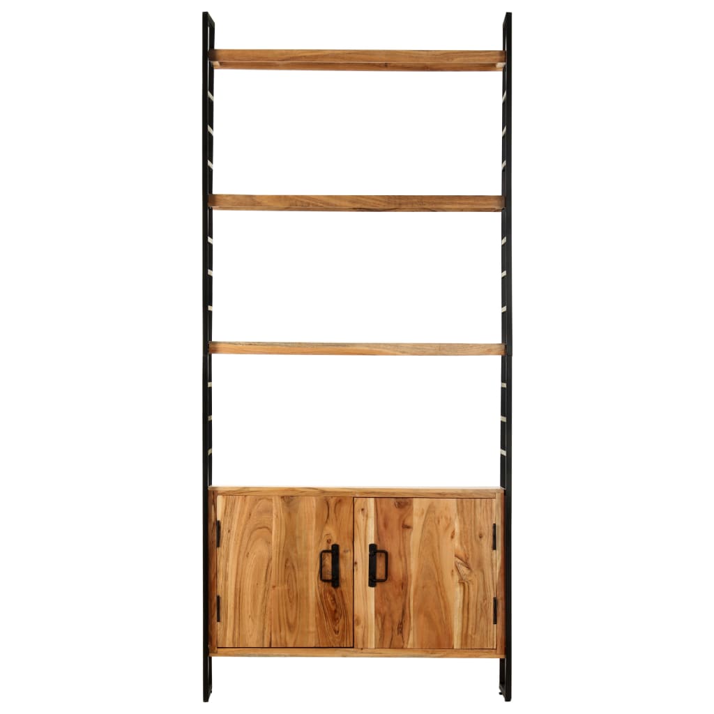 Bücherregal 4 Ebenen 80x30x180 cm Altholz Massiv
