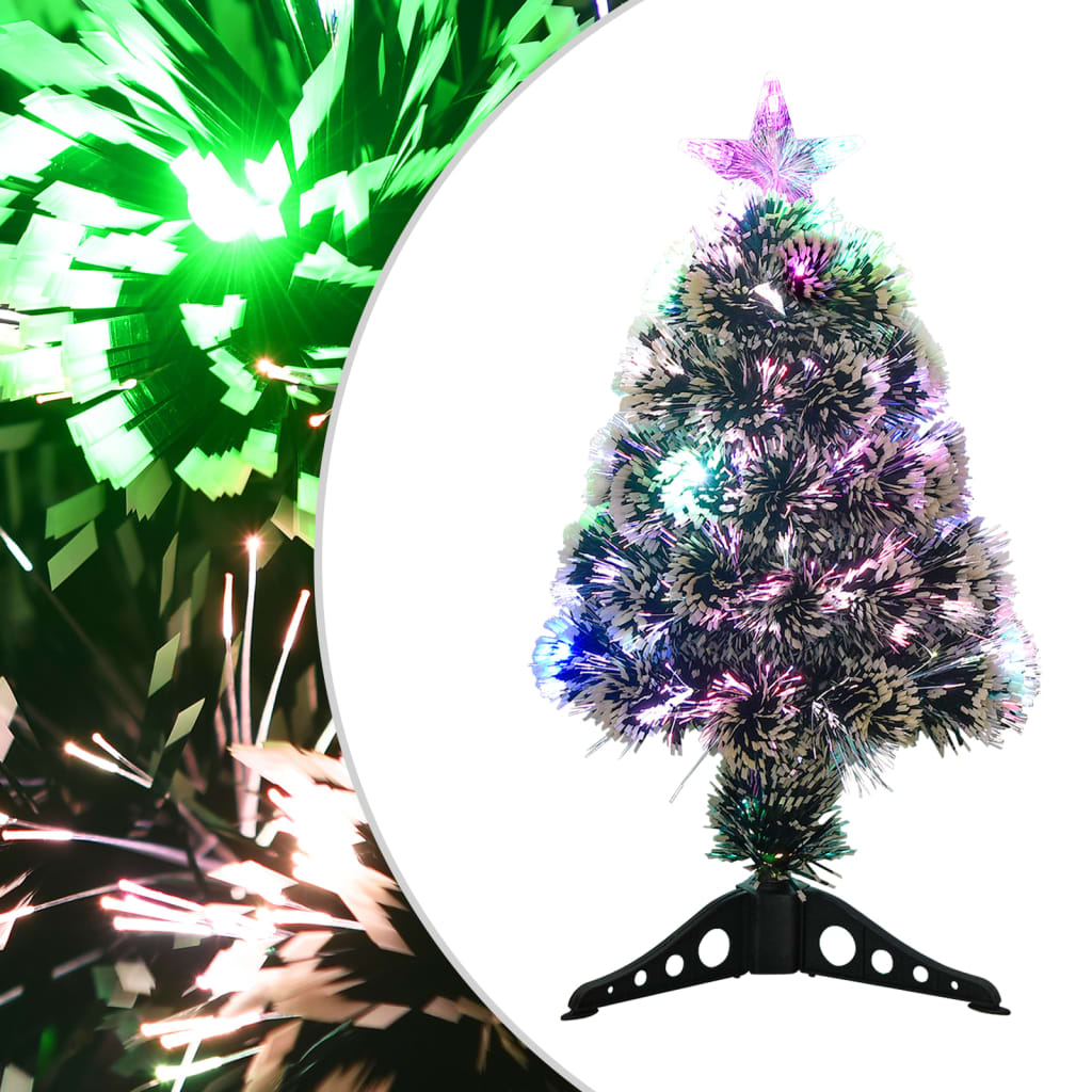 Vorbeleuchteter Weihnachtsbaum mit Ständer und LED 150 cm Glasfaser