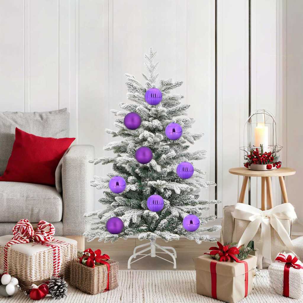 Weihnachtsbaumkugel Set XL 9 pcs Rot Kunststoff