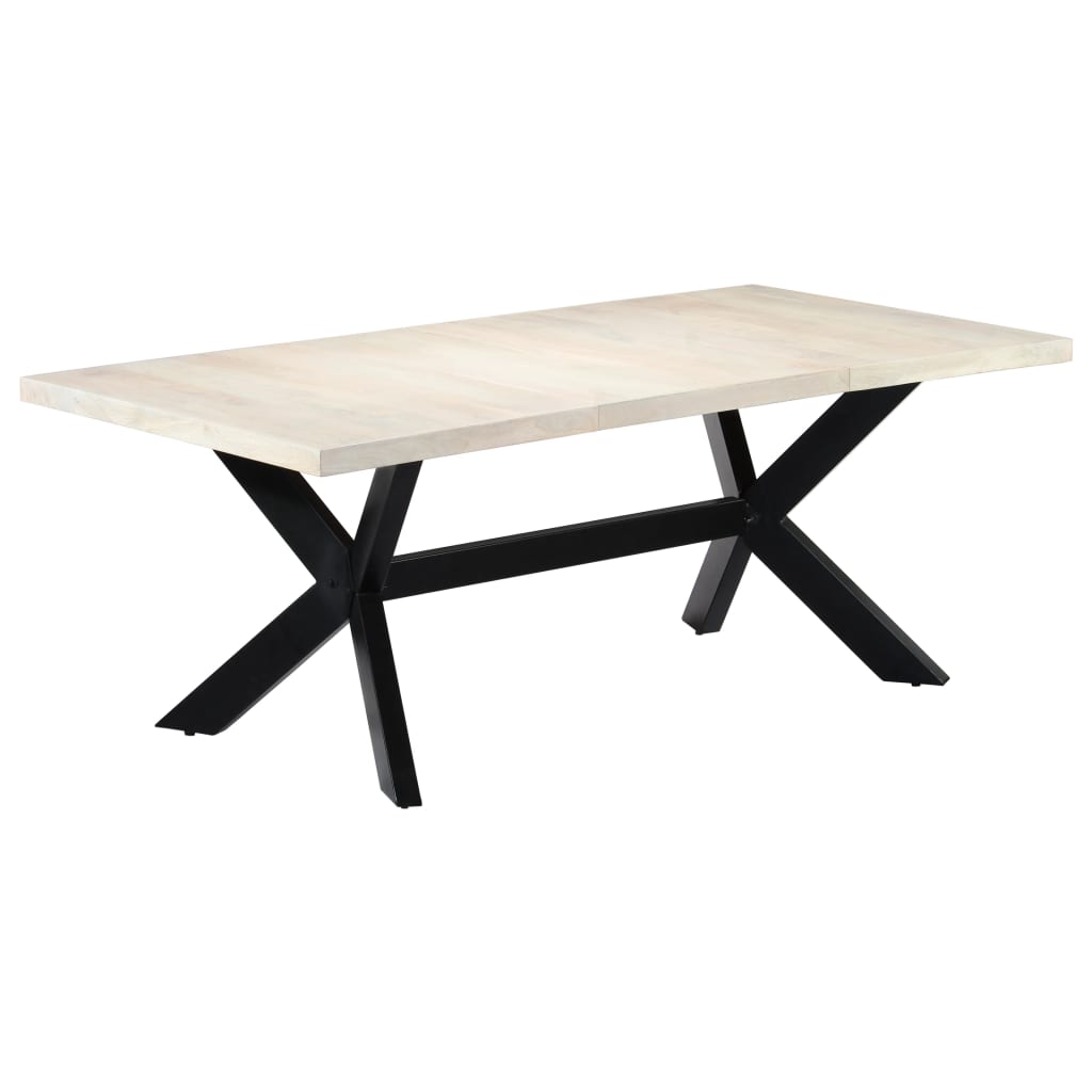 Esstisch Massivholz Mango und Stahlgestell 180 cm