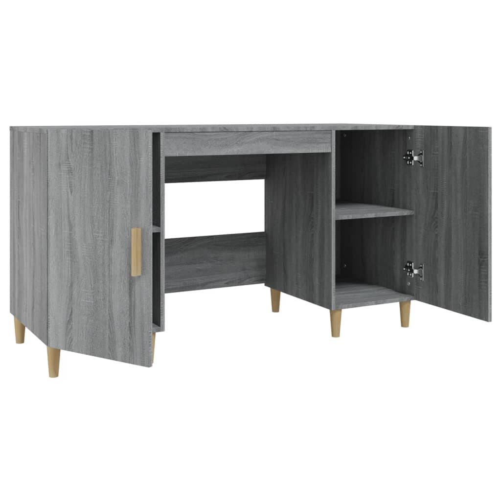 Schreibtisch Weiß 140x50x75 cm Holzwerkstoff