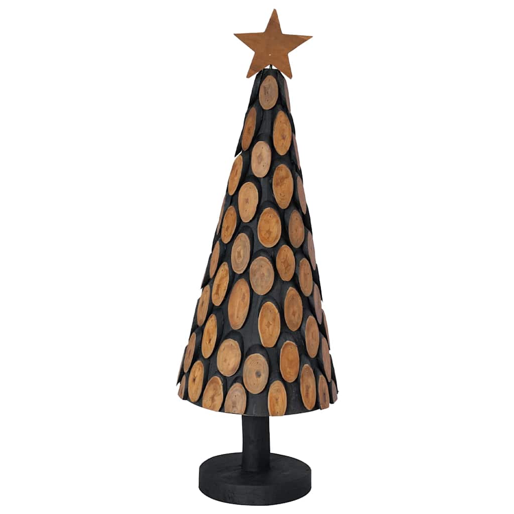 Weihnachtsbaum mit Ständer Braun 61 cm Massivholz Teak