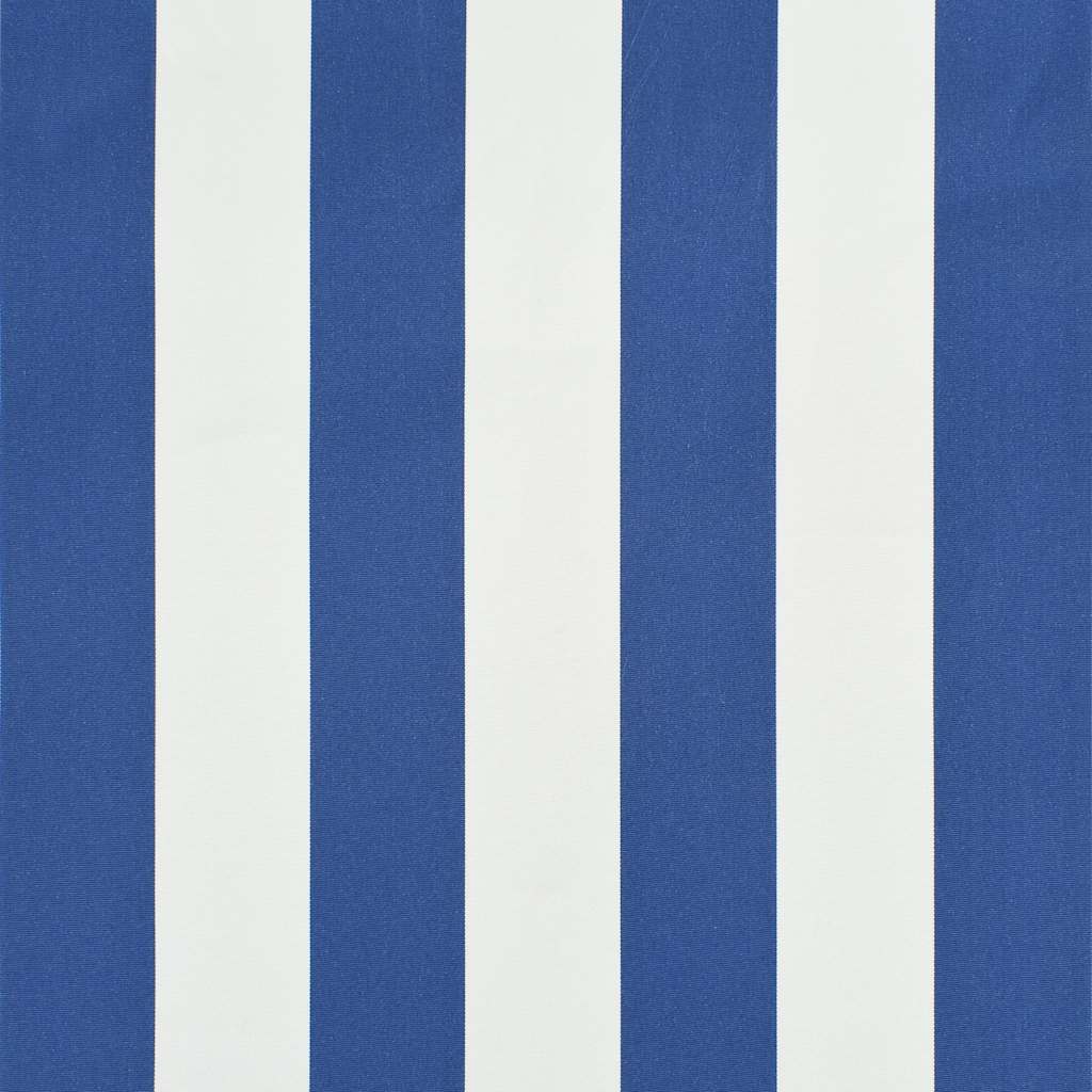 Einziehbare Markise 150×150 cm Blau und Weiß