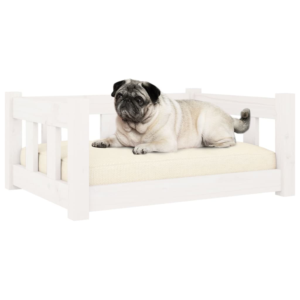 Hundebett 65,5x50,5x28 cm Massivholz Kiefer