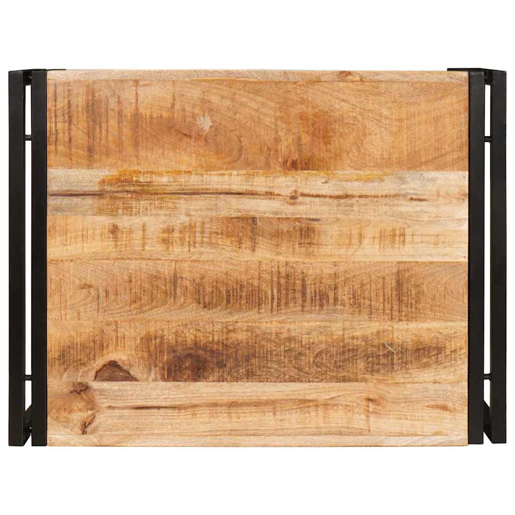 Badregal für Braun 40 x 50 x 23 cm Massives rohes Mangoholz