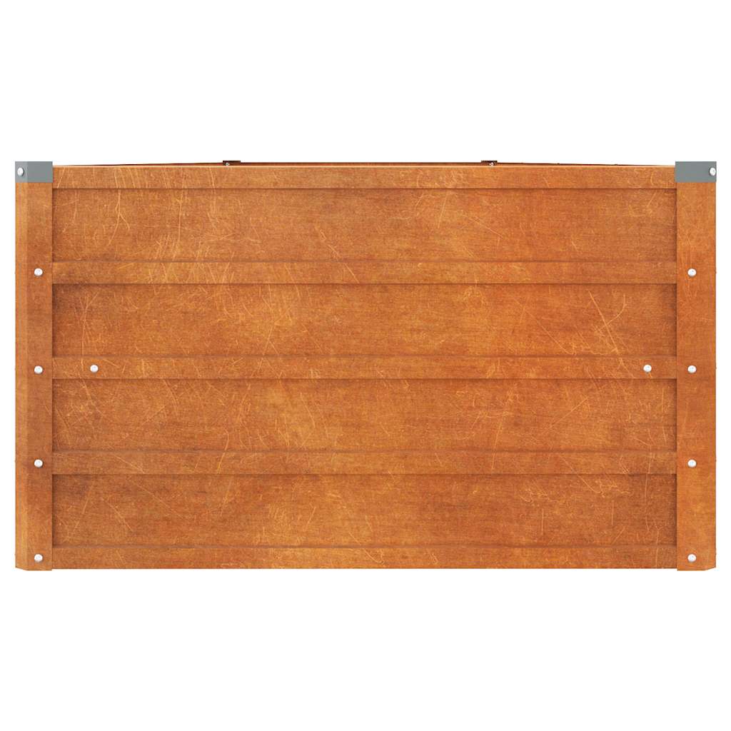 Hochbeet Rostig 100x100x77 cm Cortenstahl