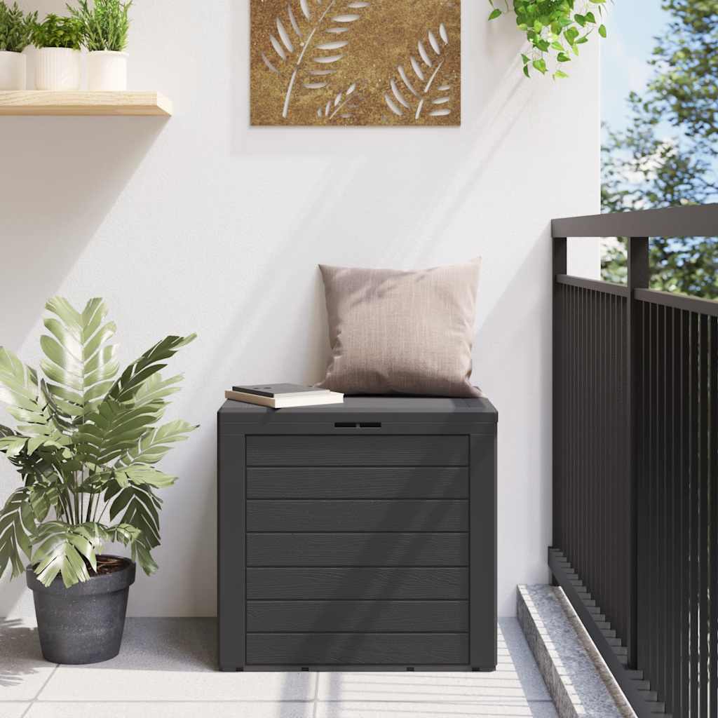 Gartentruhe Braun 58,5x46x55 cm Polypropylen