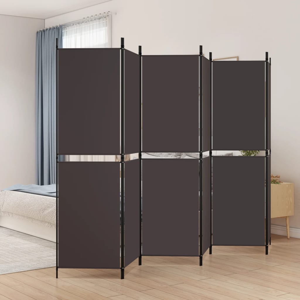 3-teiliger Raumteiler Beige 150 x 180 cm Stoff