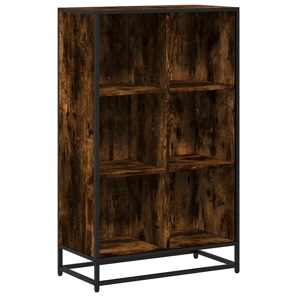 Bücherregal Schwarz 97,5x33x107,5 cm Holzwerkstoff und Metall