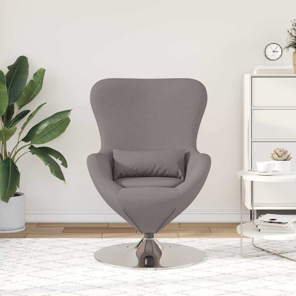 Eiersessel Hellgrau 63 x 73 x 90 cm Stoff