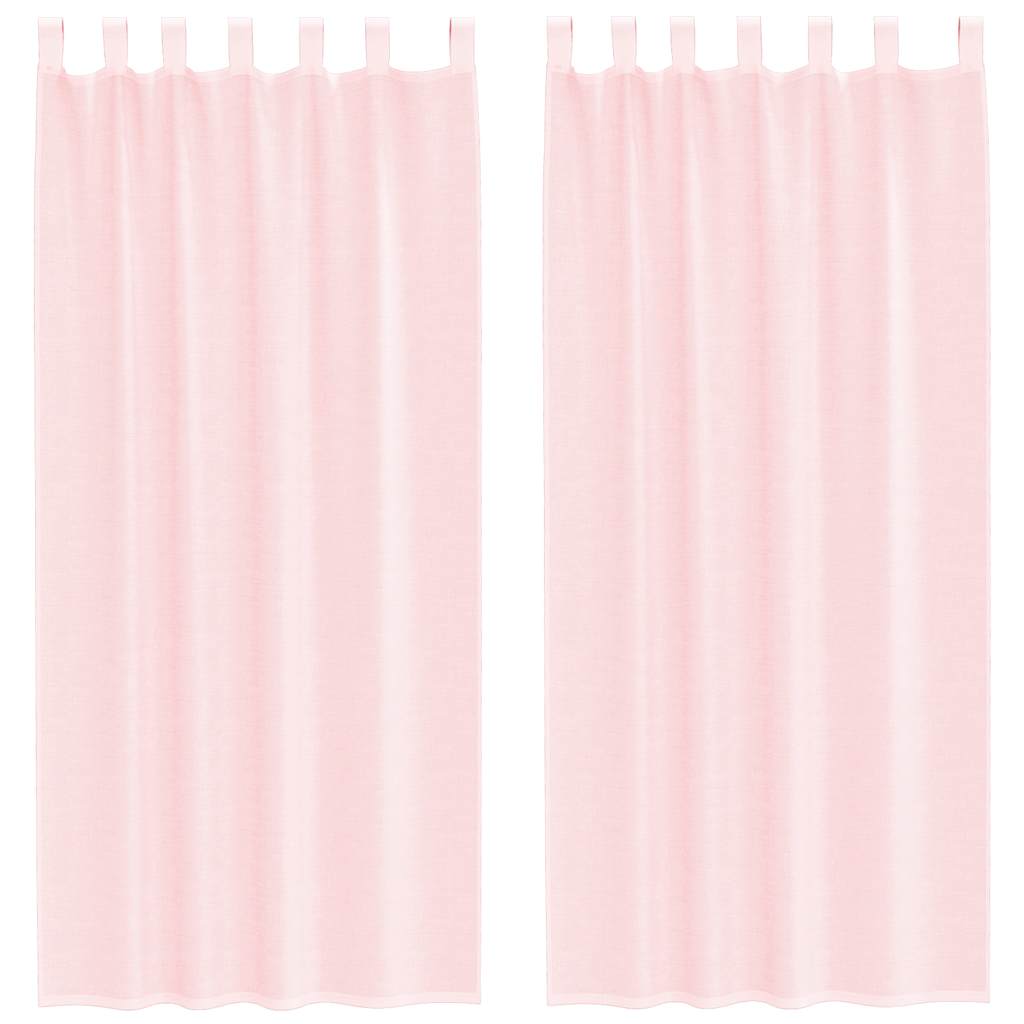 Voile Vorhänge mit Ösen 2 Stk. Apfelgrün 140x140 cm