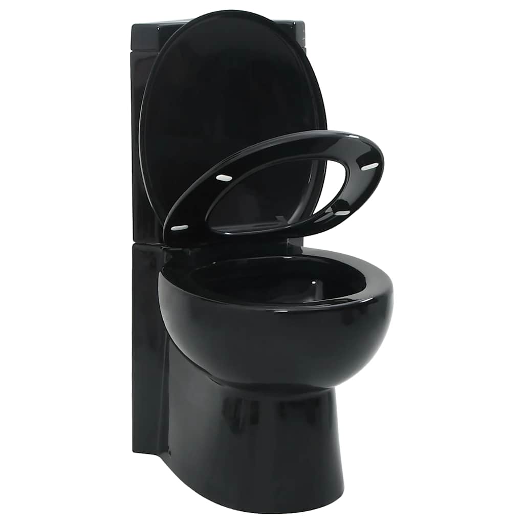 Toilette für Ecke Keramik Weiß