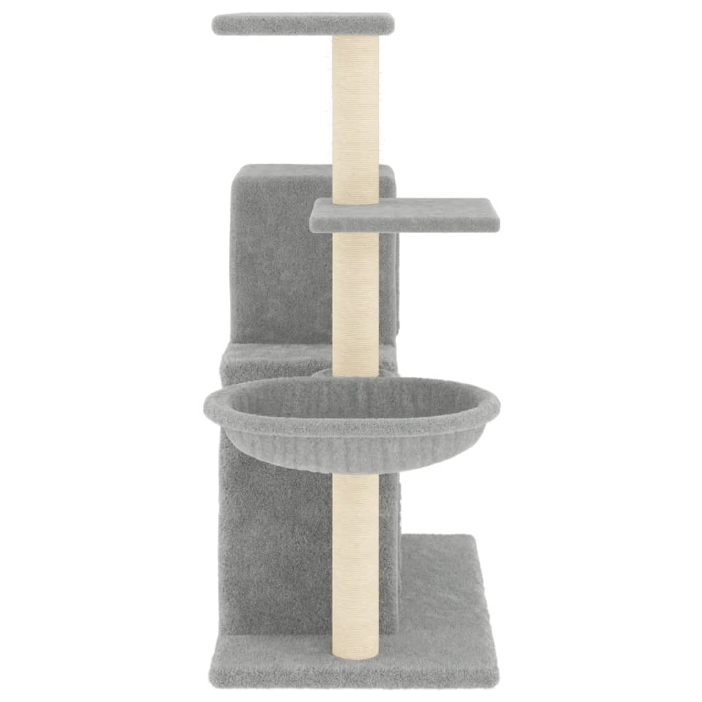 Kratzbaum mit Sisal-Kratzsäulen Creme 83 cm