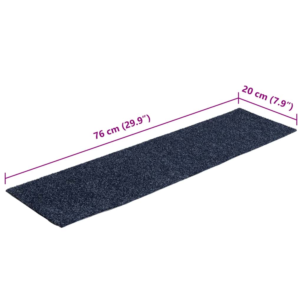 Stufenmatten Selbstklebend 15 Stk. 60x25 cm Hellbraun Rechteckig