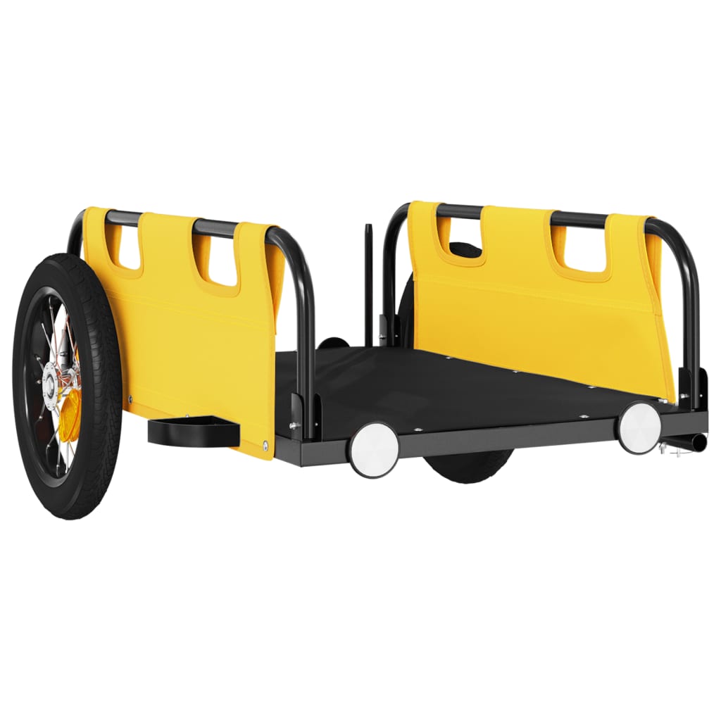 Fahrradanhänger Orange Oxford-Gewebe und Eisen
