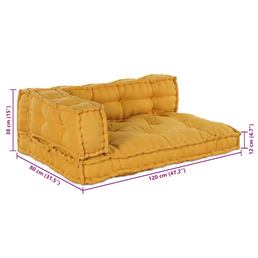 Palettensofa-Auflage Mehrfarbig Stoff Patchwork