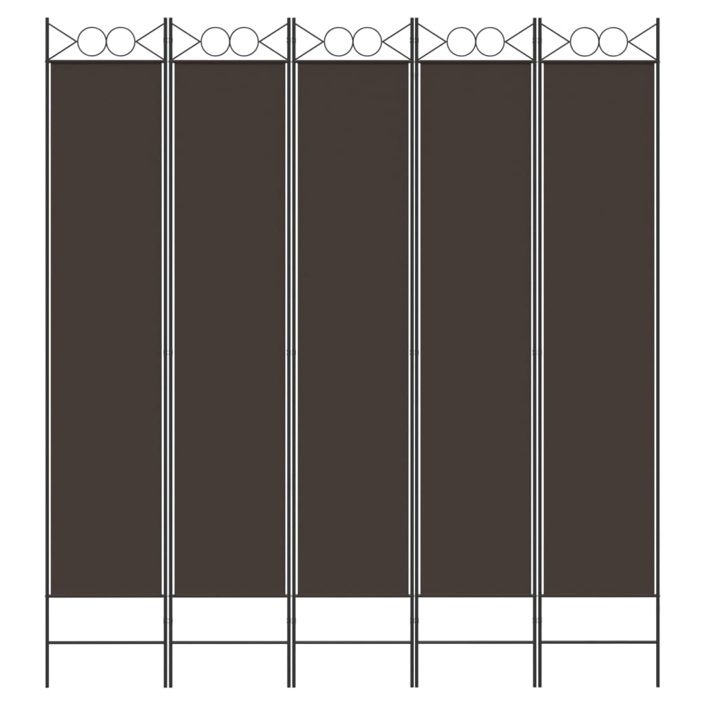 3-teiliger Raumteiler Beige 120 x 200 cm Stoff