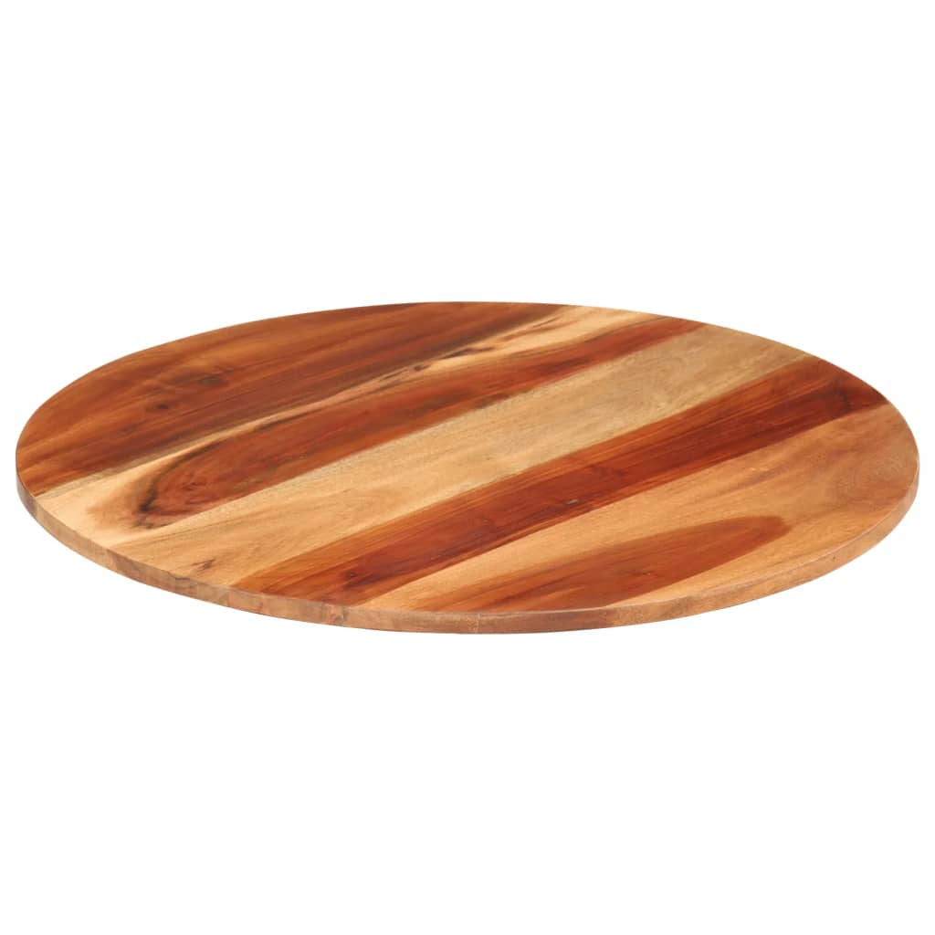 Tischplatte Massivholz Akazie Rund 15-16 mm 40 cm
