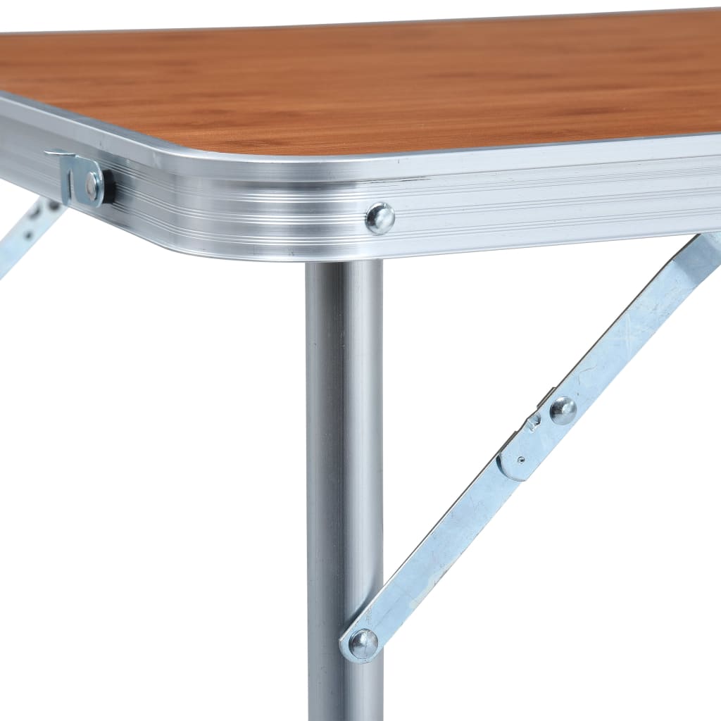 Campingtisch Klappbar Grau Aluminium 120x60 cm