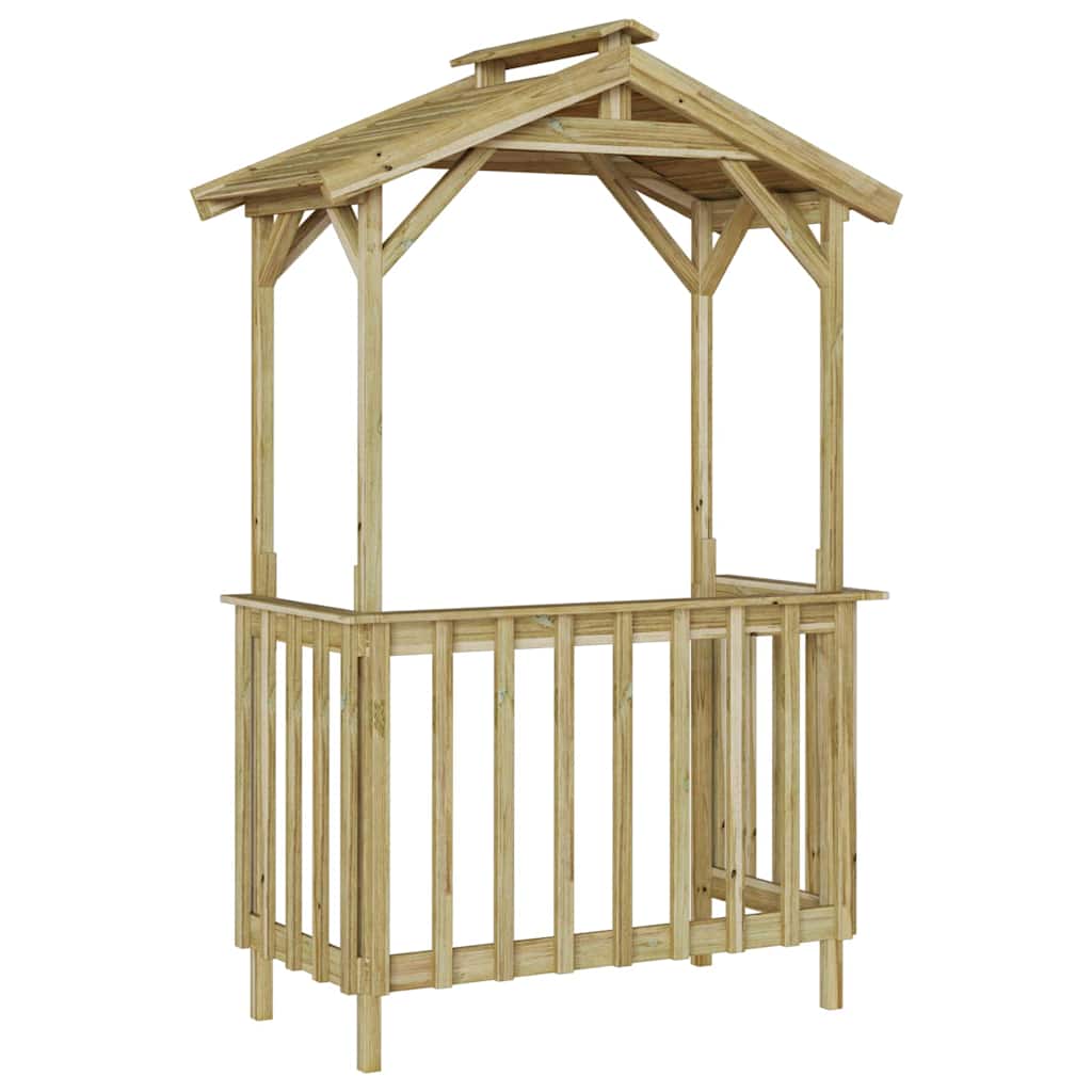 Grillhütte 133,5 x 63 x 200 cm Imprägniertes Kiefernholz