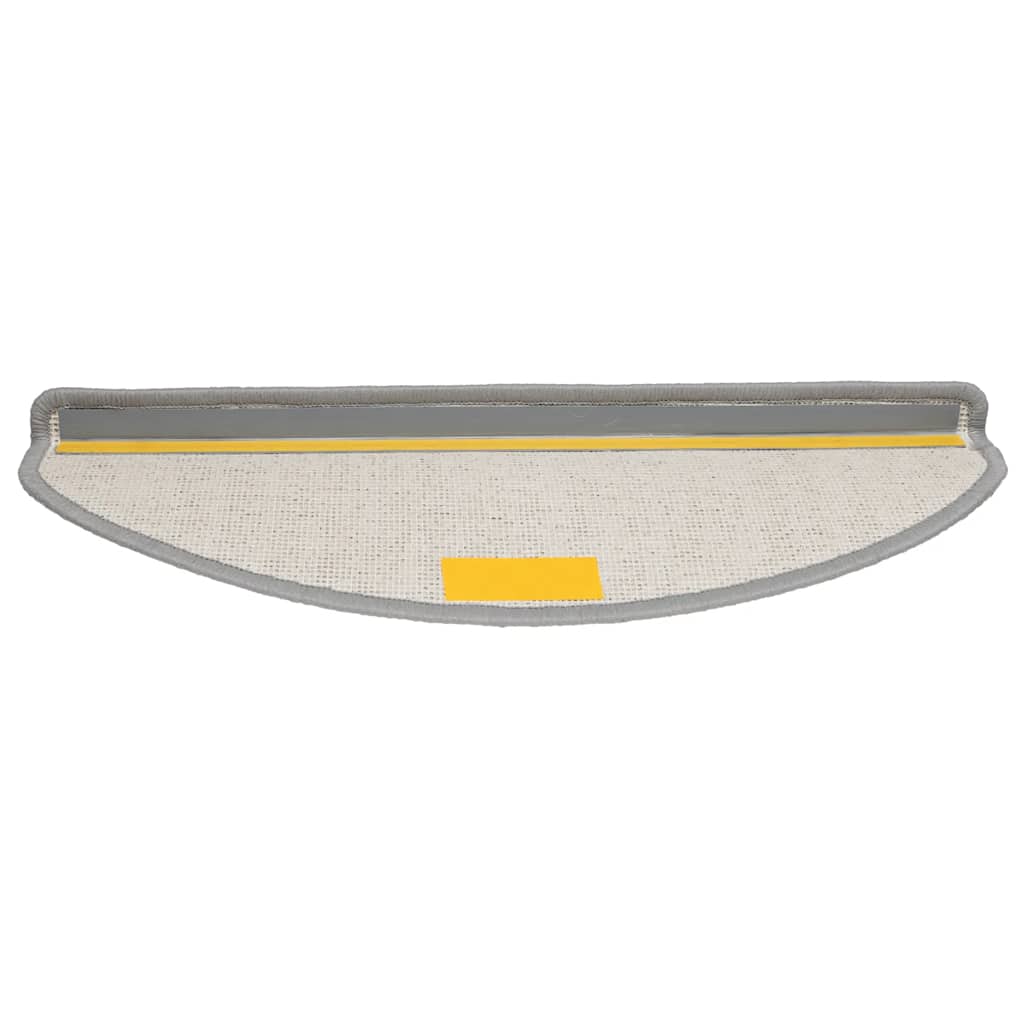 Stufenmatten 15 Stk. 56x17x3 cm Grau Halbrund
