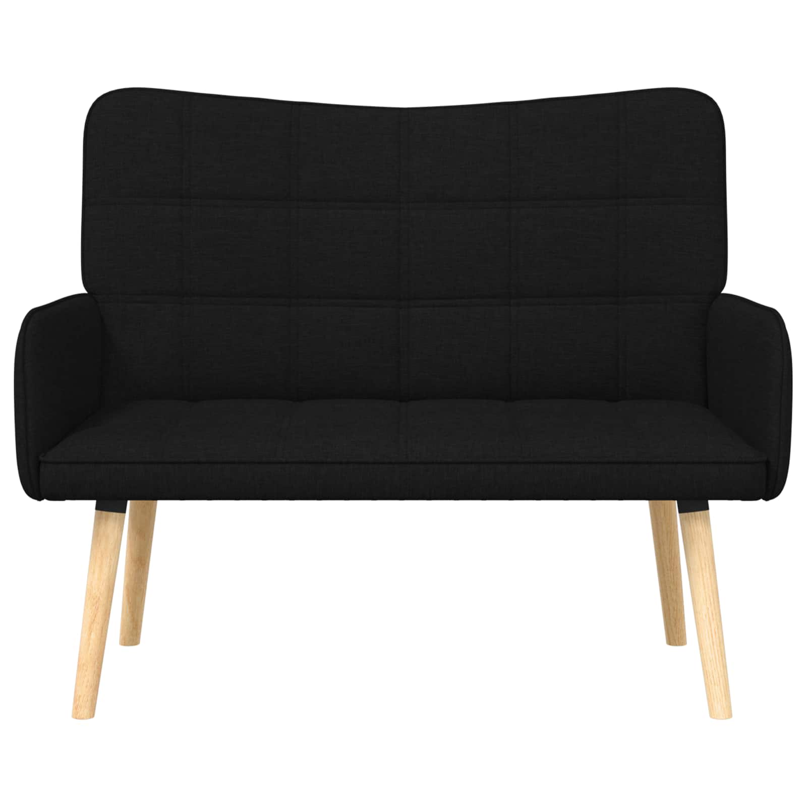2-Sitzer Sofa Hellgrau 115 x 61 x 87 cm Stoff