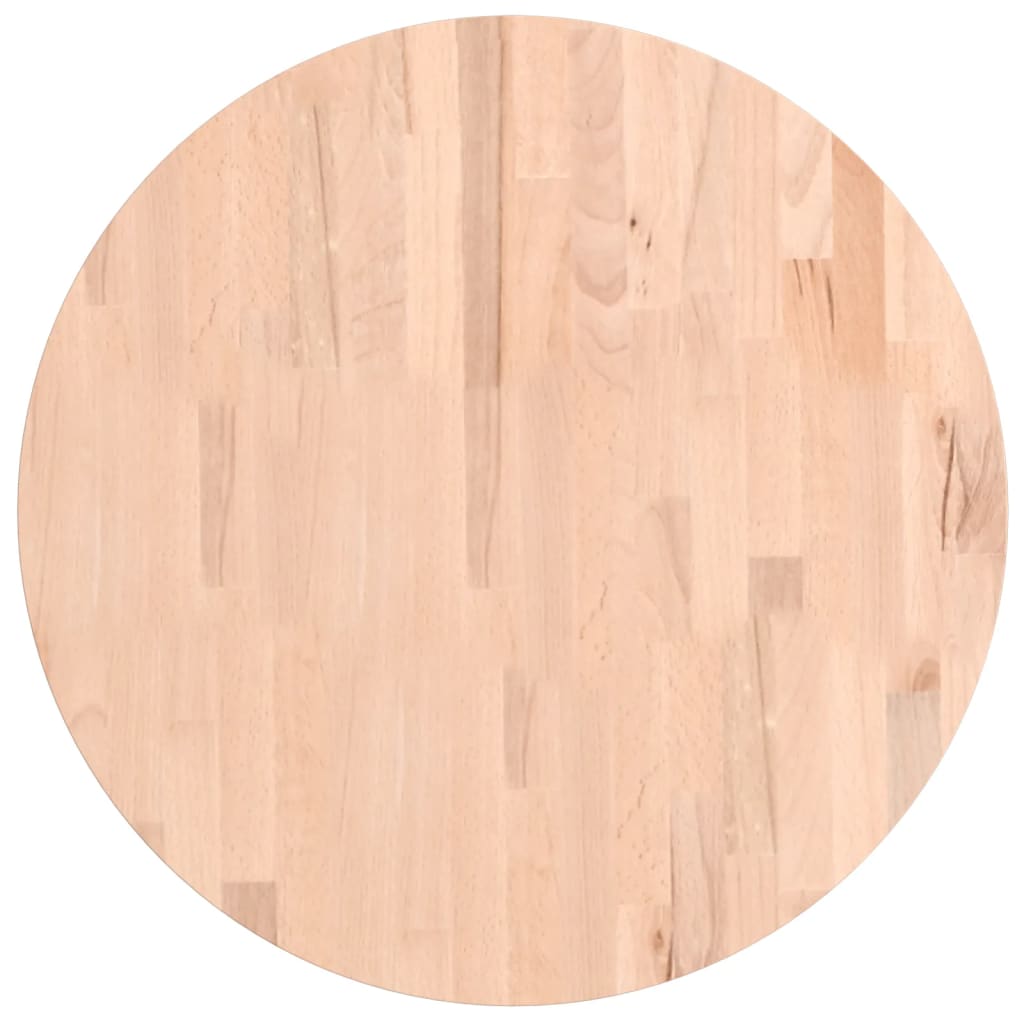 Tischplatte Ø30x1,5 cm Rund Massivholz Buche