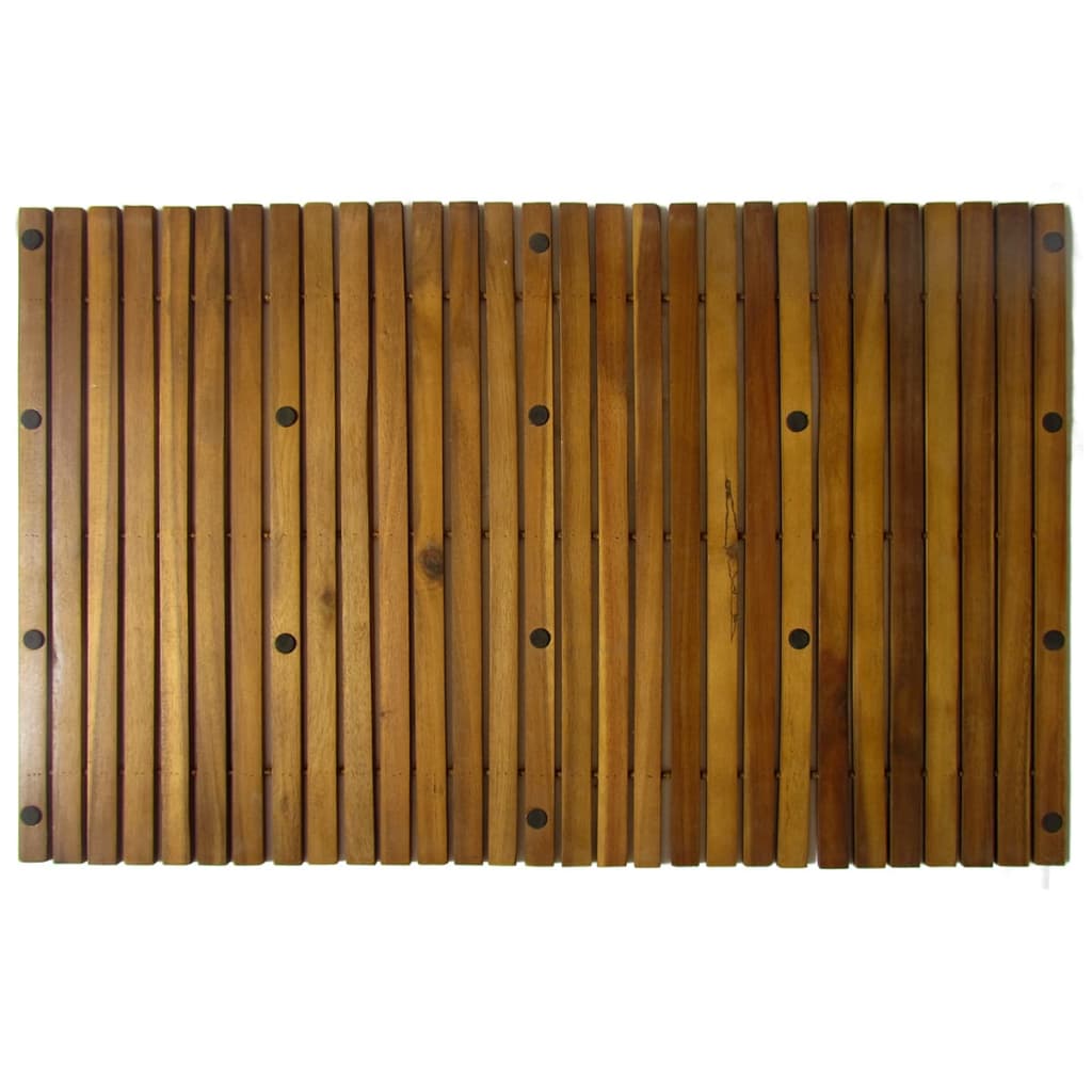Badematte Braun 60 x 40 cm Massives Akazienholz