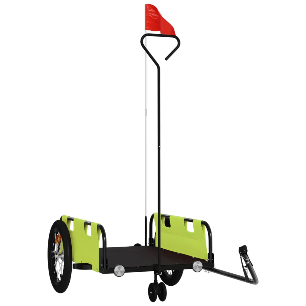 Fahrradanhänger Orange Oxford-Gewebe und Eisen