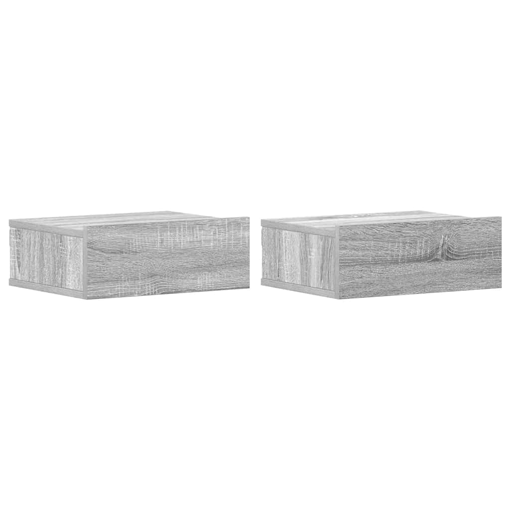 Hängender Nachttisch Weiß 40x30x15 cm Holzwerkstoff
