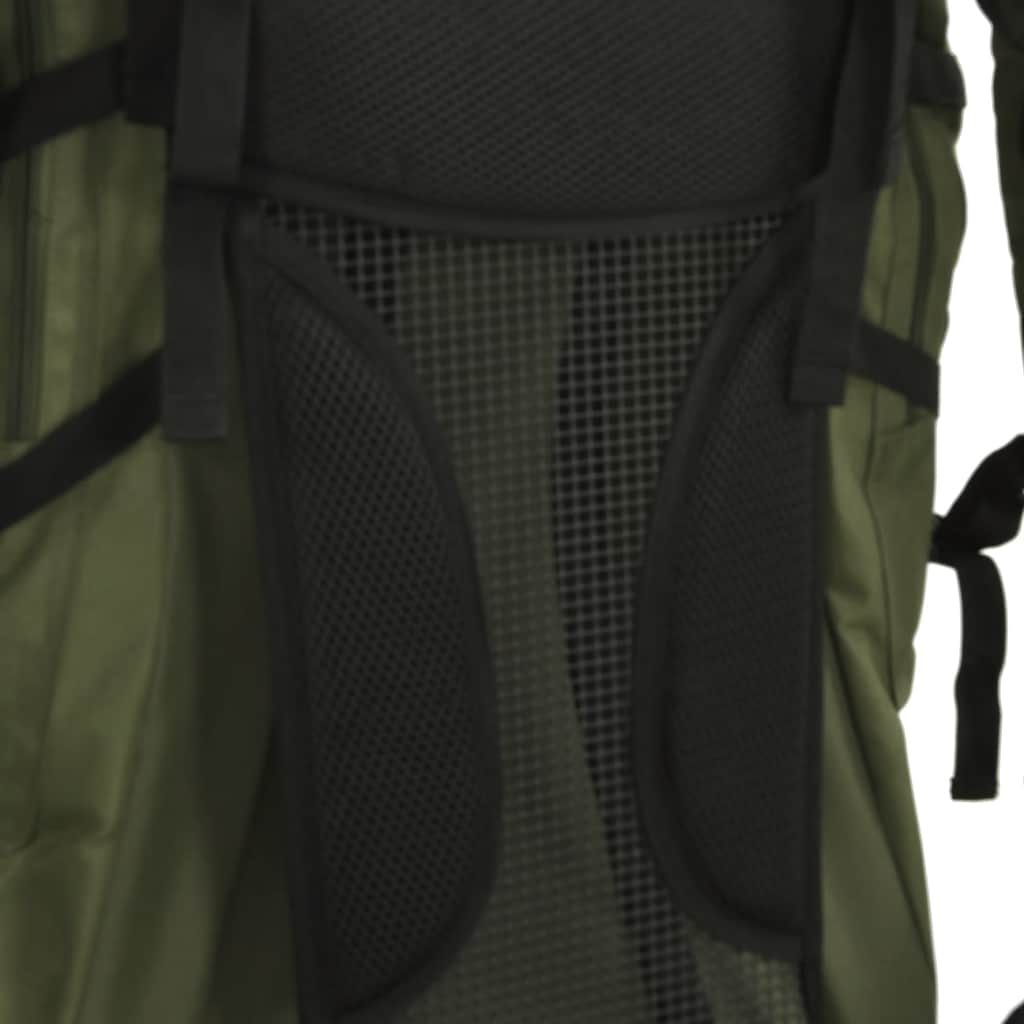 Wanderrucksack Schwarz 60 L Oxford-Gewebe