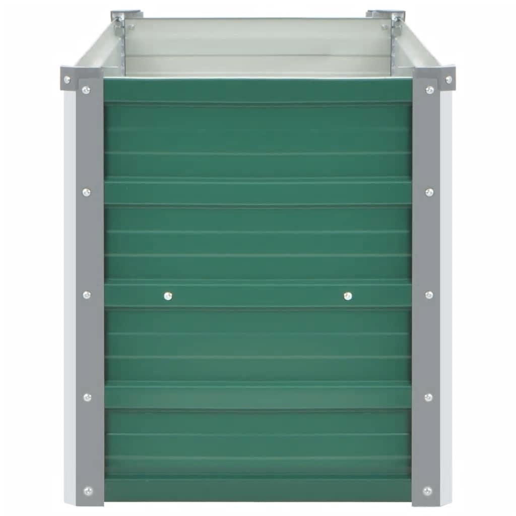 Garten-Hochbeet Verzinkter Stahl 240x80x77 cm Grün