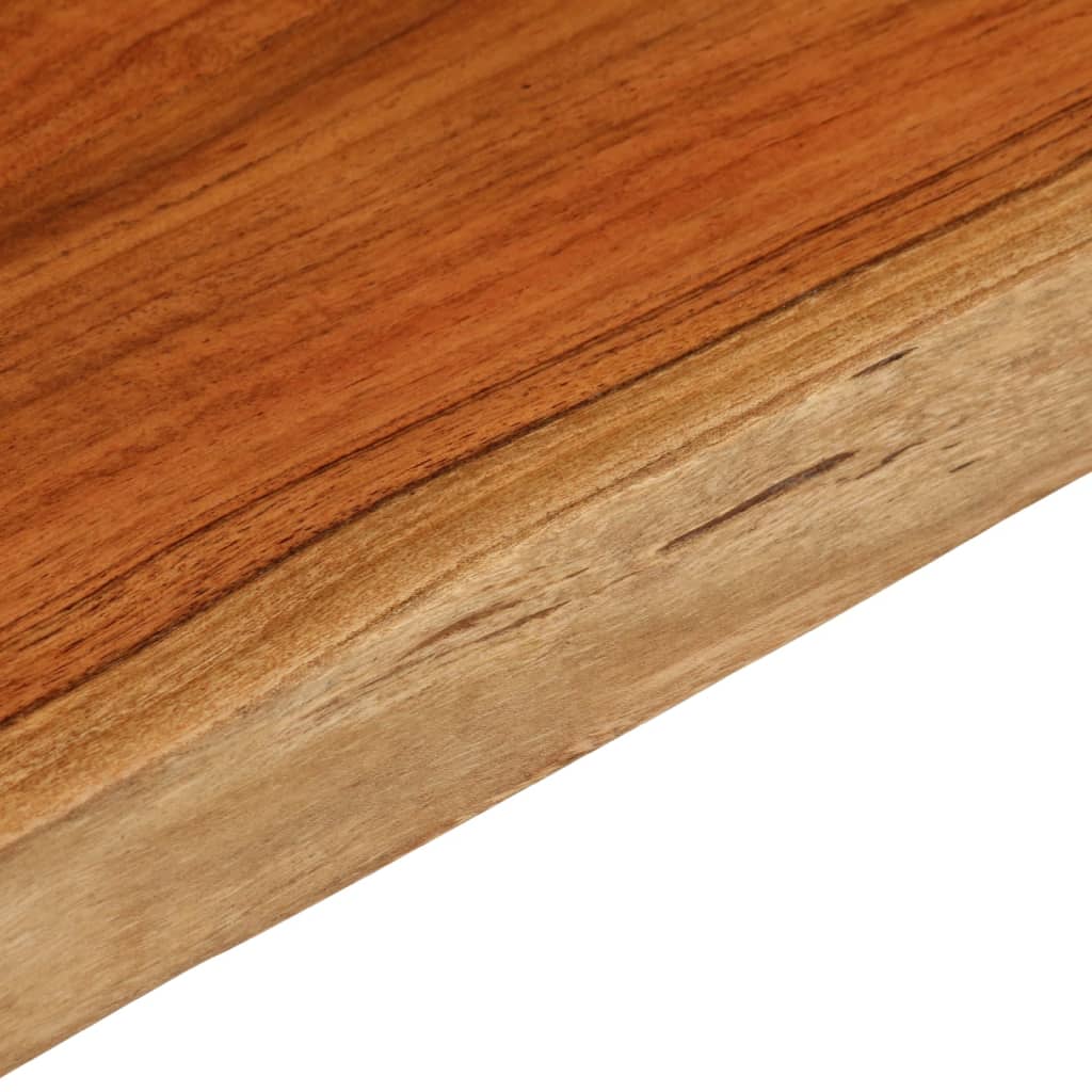 Tischplatte 40x40x2,5 cm Rechteckig Massivholz Akazie Baumkante
