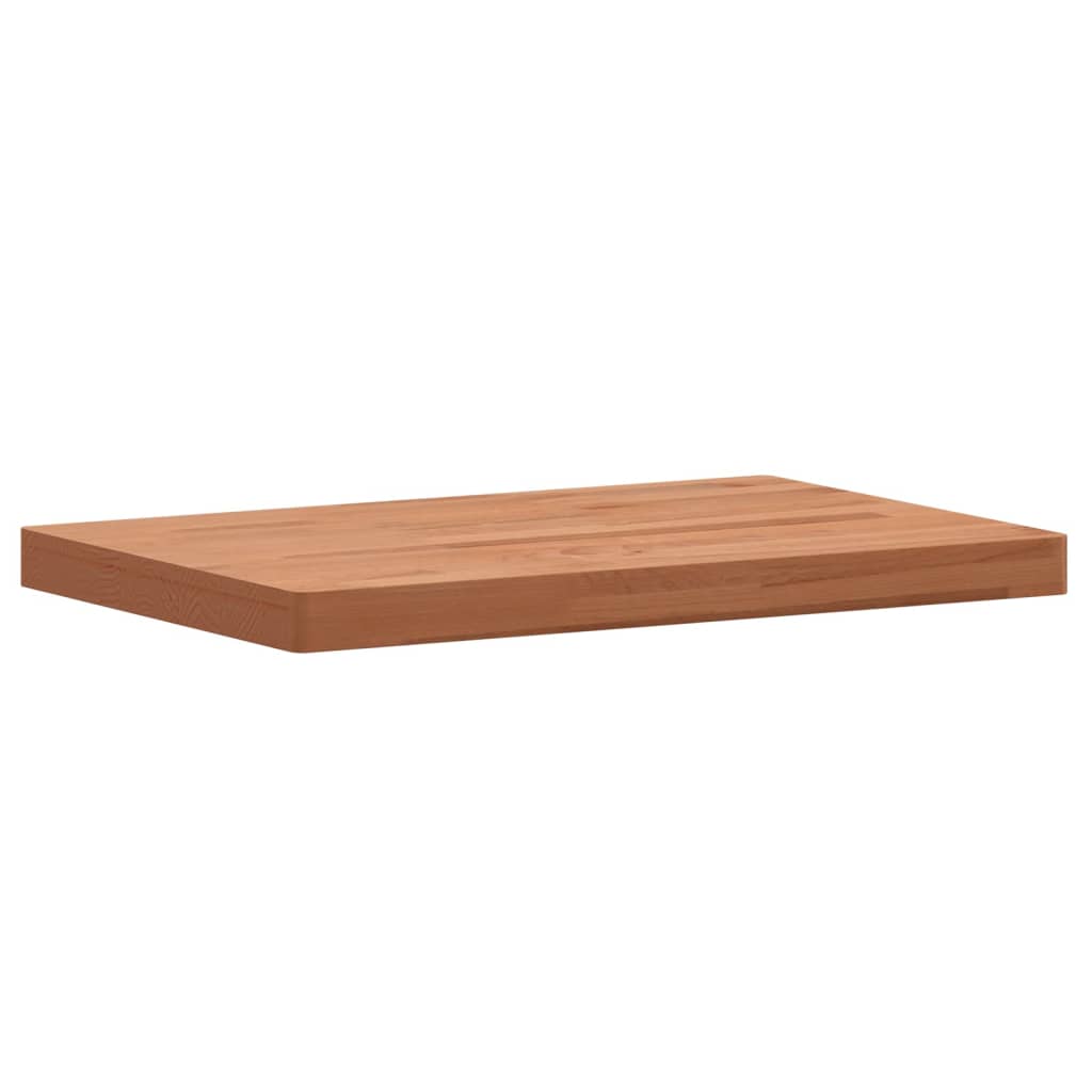 Tischplatte 80x40x1,5 cm Rechteckig Massivholz Buche