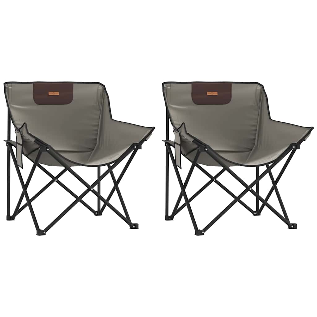 Campingstühle 2 Stk. mit Tasche Klappbar Schwarz