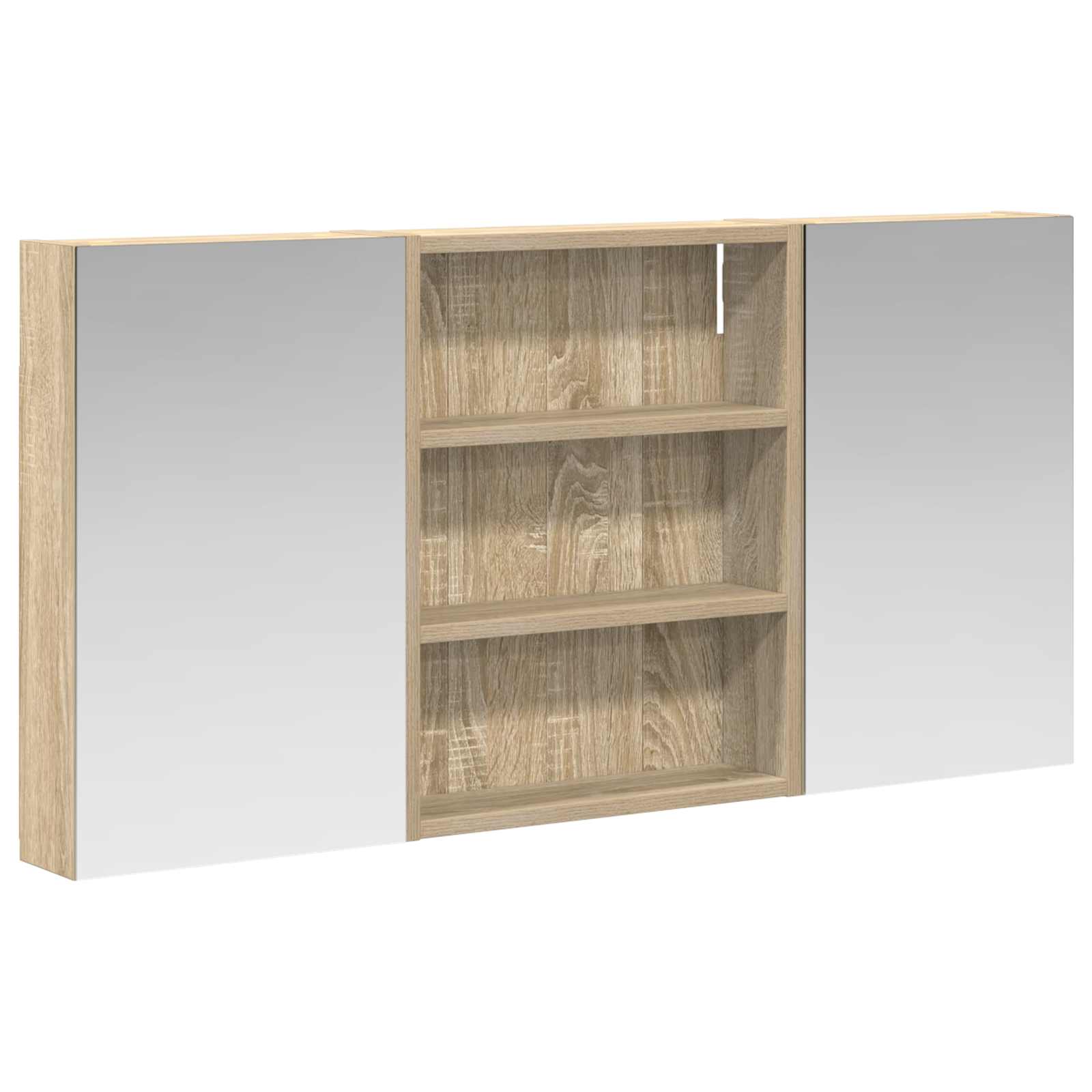 Badezimmerschrank-Set 3 pcs 80 x 10,5 x 50 cm Holzwerkstoff