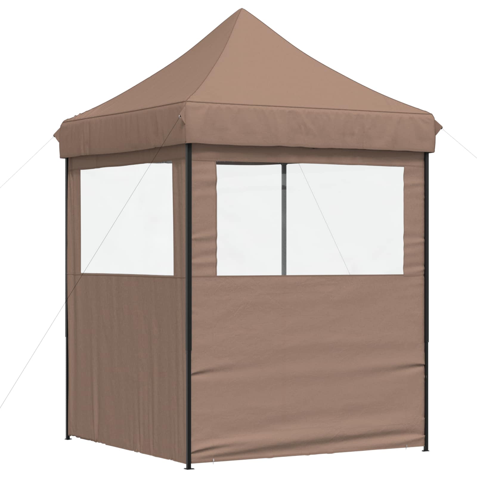 Partyzelt Faltbar Pop-Up Schwarz 200x200x306 cm
